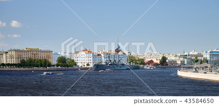 Aurora cruiser in Saint-Petersburg, Russia. Aurora cruiser in Saint-Petersburg, Russia. 43584650