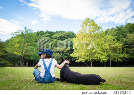 兒童和狗 43585263