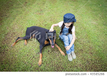 Children and dogs 43585266