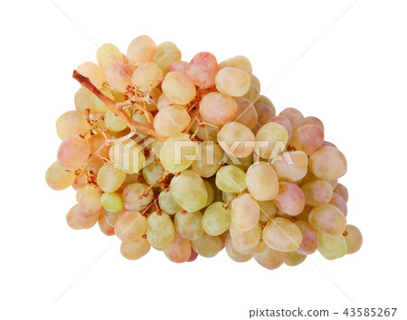 Bunch of ripe grapes isolated 43585267