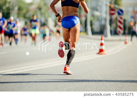 back woman runner back woman runner 43585275