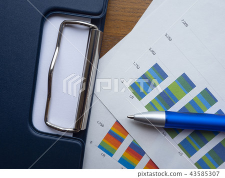 Business image, graph, binder 43585307
