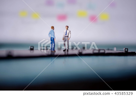 Two Businessman Discussing in Office 43585329