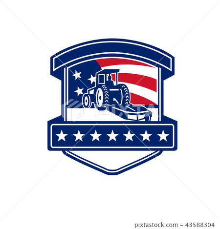 Brush Hogging Services USA Flag Badge Brush Hogging Services USA Flag Badge 43588304