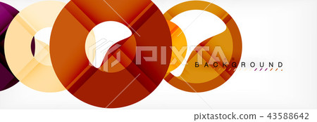 Geomtric modern backgrounds, rings abstract template 43588642
