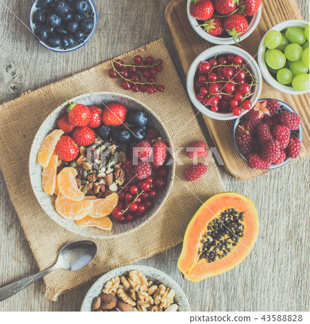 Paleo style breakfast, grain free granola Paleo style breakfast, grain free granola 43588828
