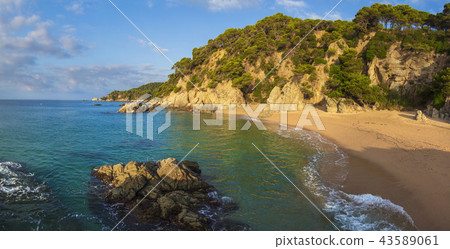Cala Sa Boadella platja beach in Lloret de Mar Cala Sa Boadella platja beach in Lloret de Mar 43589061