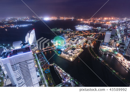 橫濱港未來夜景 橫濱港未來夜景 43589992