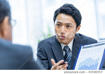 商人，顧問，機會，建議，會議 43590357