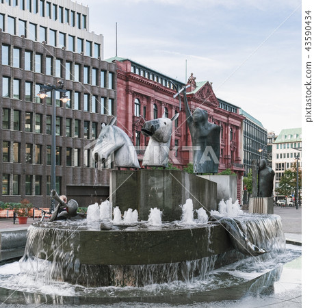 Neptune Fountain in Bremen, Germany Neptune Fountain in Bremen, Germany 43590434