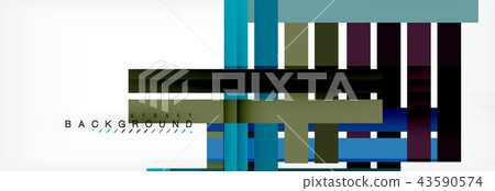 Minimal line design abstract background 43590574