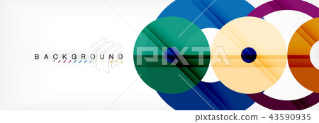 Geomtric modern backgrounds, rings abstract template 43590935