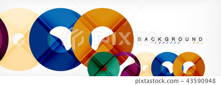 Geomtric modern backgrounds, rings abstract template 43590948