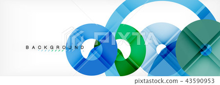 Colorful rings on grey background, modern geometric pattern design. Vector business or technology Colorful rings on grey background, modern geometric pattern design. Vector business or technology 43590953
