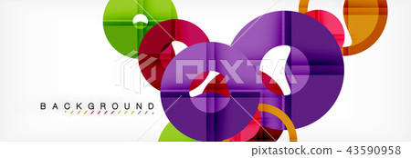Modern geometrical abstract background 43590958