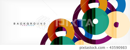 Geomtric modern backgrounds, rings abstract template Geomtric modern backgrounds, rings abstract template 43590983