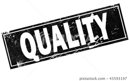 Quality word with in black frame word Quality word with in black frame word 43593197