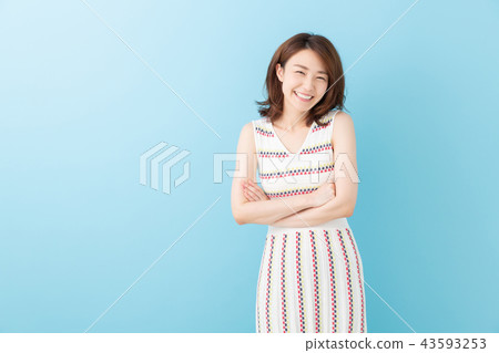 A woman with a smile A woman with a smile 43593253