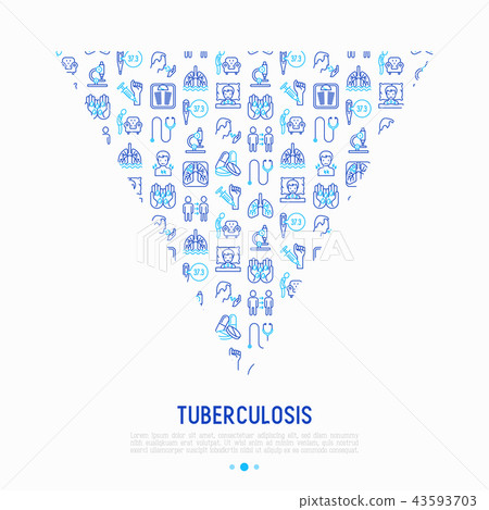 Tuberculosis concept in triangle 43593703