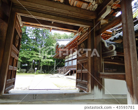 從Saikyoji Soji Daishiden Dori Gate(北海道)觀看Daishiden。 從Saikyoji Soji Daishiden Dori Gate(北海道)觀看Daishiden。 43593781