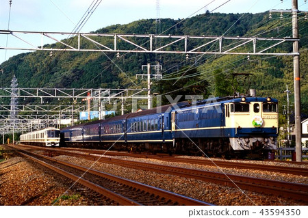 1994年EF651124藍色列車系列20雲仙在東海道線上運行 43594350