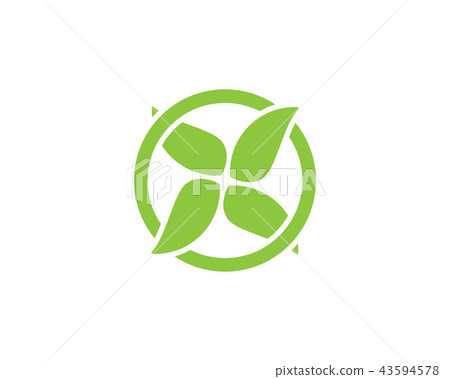 leaf green nature logo 43594578