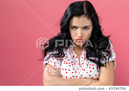 Angry young woman Angry young woman 43594706