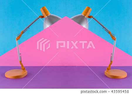 Abstract collage with table lamp Abstract collage with table lamp 43595458