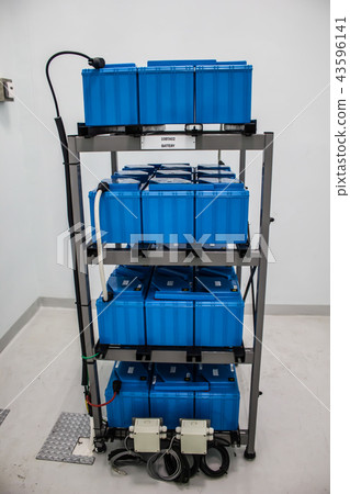 Battery Room for Backup Power in Factory Battery Room for Backup Power in Factory 43596141