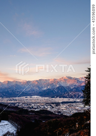 Winter scenery of Shinshu and Omachi city Winter scenery of Shinshu and Omachi city 43596899