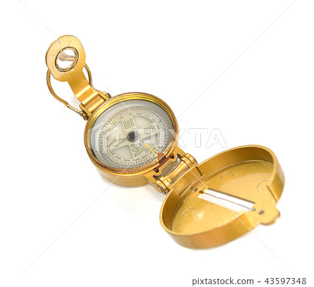 compass isolated on white background 43597348