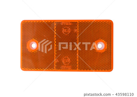 Retroreflector on white background. Reflecting 43598110
