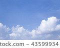 Blue sky background and white clouds. 43599934
