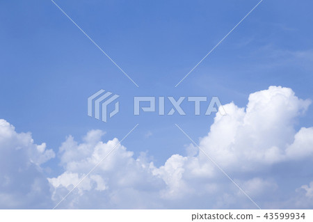 Blue sky background and white clouds. 43599934