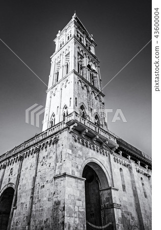 The Cathedral of St. Lawrence in Trogir, colorless The Cathedral of St. Lawrence in Trogir, colorless 43600004