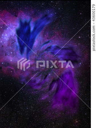 Being shone nebula. 3D rendering Being shone nebula. 3D rendering 43600179