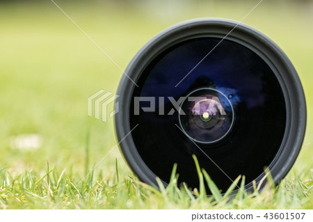 相機設備和草坪單焦點 43601507