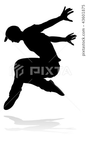 Street Dance Dancer Silhouette 43601875