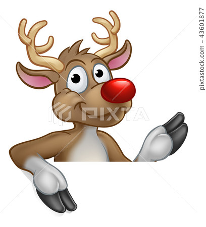 Reindeer Christmas Cartoon Character 43601877