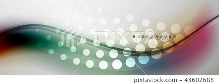 Smooth flowing wave motion concept background 43602688
