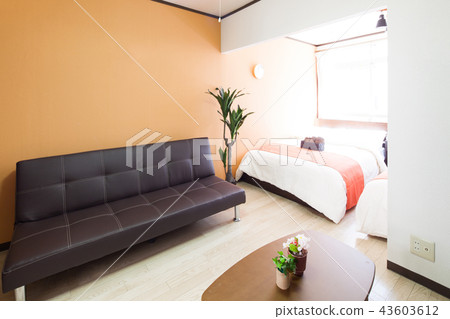 Interior with sofa Interior with sofa 43603612