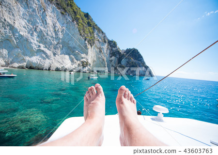 resting on the boat 43603763