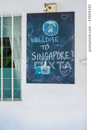 Singapore wall blackboard 43604385
