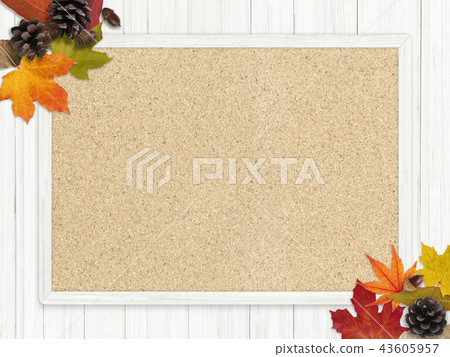 Background-Autumn-Fallen Leaves-Nuts-Frame Background-Autumn-Fallen Leaves-Nuts-Frame 43605957