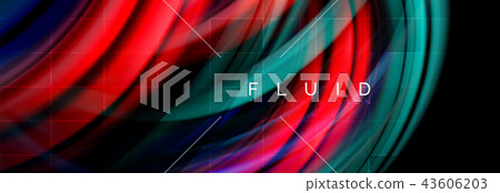 Flowing glowing color motion concept, trendy abstract layout template for business or technology Flowing glowing color motion concept, trendy abstract layout template for business or technology 43606203