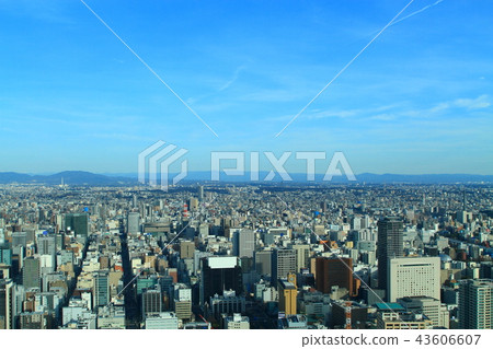 Nagoya city urban scenery (the scenery of the east) 43606607