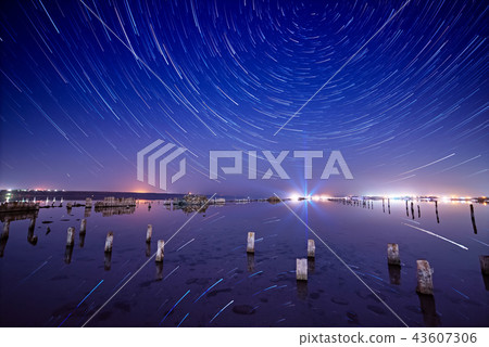 Lake at night 43607306