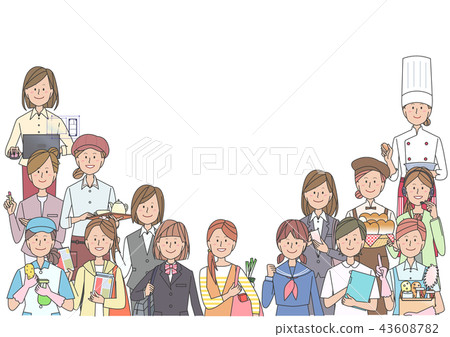 各種職業的女性 43608782