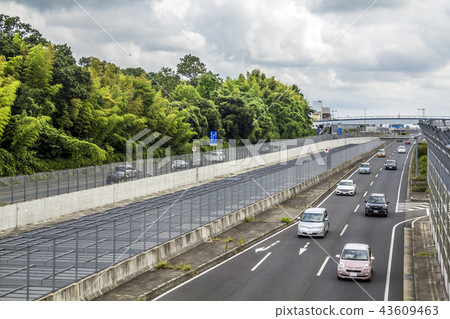 Aichi Prefecture Nagoya cityscape National highway No. 302 Ten white ward Ueda 43609463