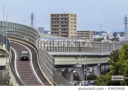 Aichi Prefecture Nagoya cityscape National highway No. 302 name two ring high needle JCT Aichi Prefecture Nagoya cityscape National highway No. 302 name two ring high needle JCT 43609466